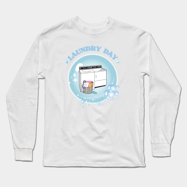 Laundry Day Bubble Long Sleeve T-Shirt by Studio50Three